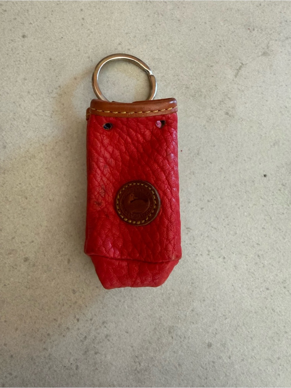 Dooney & Bourke Red Leather Coin Pouch *AS IS*
